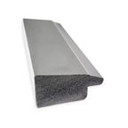 Specchio da parete stretto per bagno Vista in nickel spazzolato non bisellato 31" x 25": Rettangolare, Cornice in polistirene, Montaggio a parete