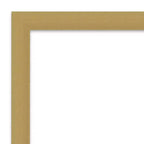 Specchio da parete Grace quadrato moderno da 30" x 30" con cornice in polistirene, oro spazzolato, non smussato