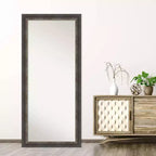 Specchio a figura intera da appoggio a terra Rustic Char, 29" x 65", non bisellato