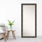 Specchio a figura intera da appoggio a terra Rustic Char, 29" x 65", non bisellato