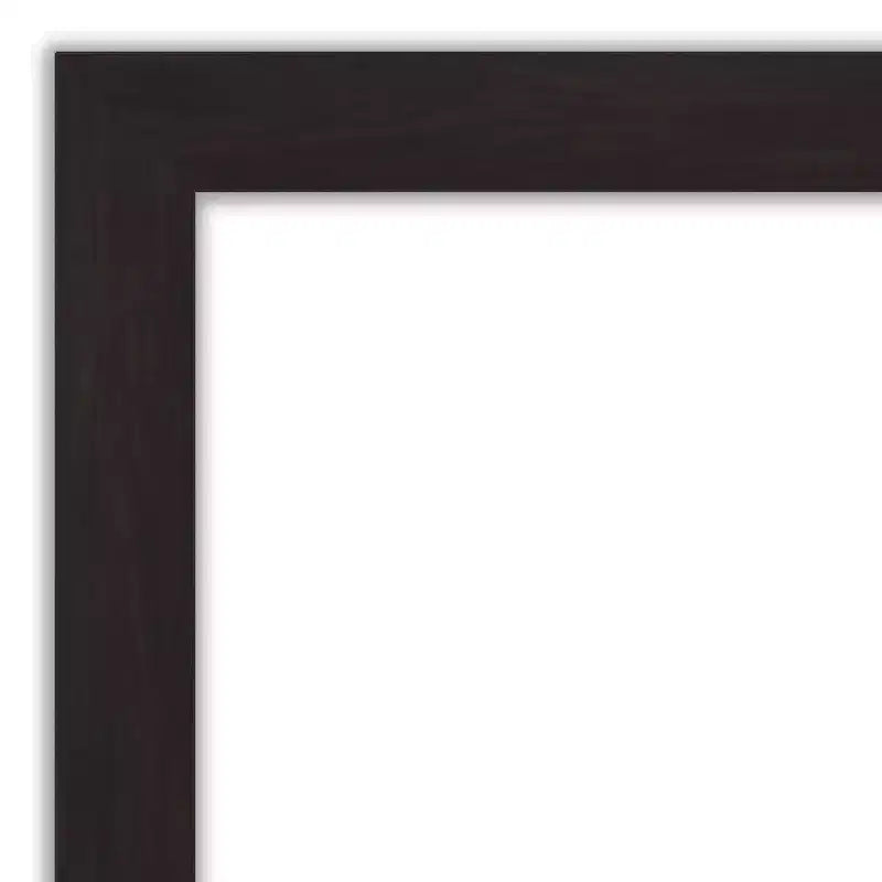 Specchio da parete rettangolare moderno marrone scuro 42" x 31": Include hardware di montaggio