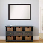 Specchio da parete rettangolare moderno marrone scuro 42" x 31": Include hardware di montaggio