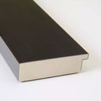 Specchio da parete per bagno in legno di espresso Portico 81 x 81 cm senza smussature: design quadrato moderno, montaggio a parete, include l'hardware