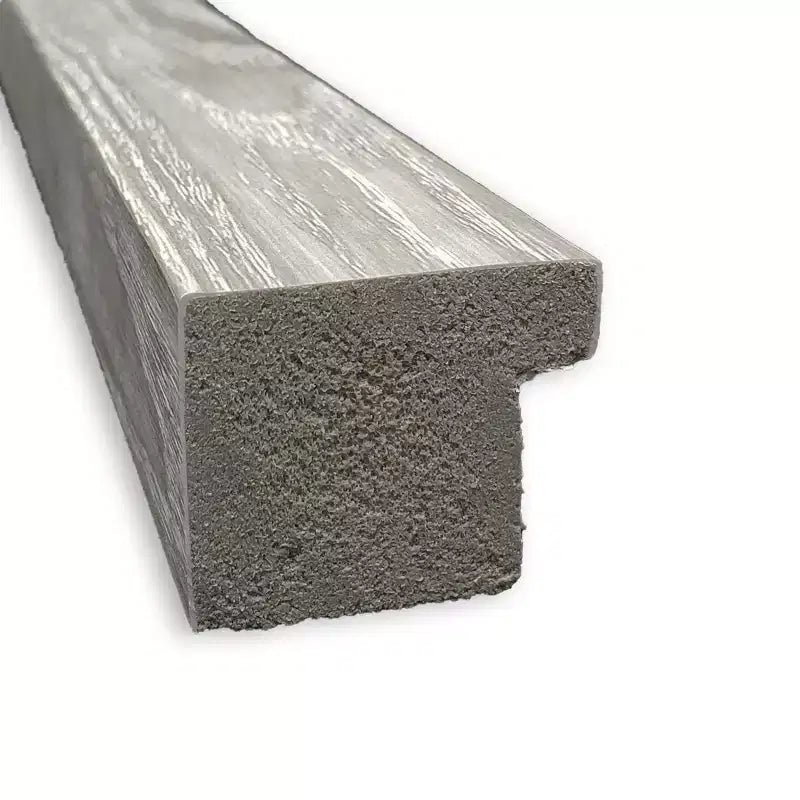 Specchio da parete quadrato per bagno 21" x 27" Dove, senza smussatura, finitura grigio lavato