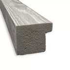 Specchio da parete quadrato per bagno 21" x 27" Dove, senza smussatura, finitura grigio lavato