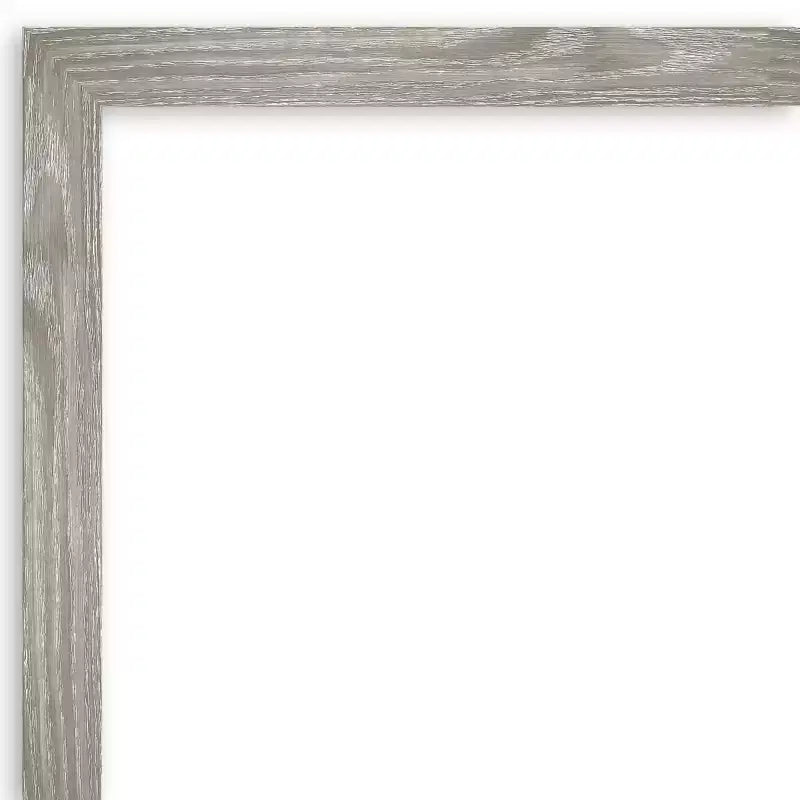 Specchio da parete quadrato per bagno 21" x 27" Dove, senza smussatura, finitura grigio lavato