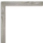 Specchio da parete quadrato per bagno 21" x 27" Dove, senza smussatura, finitura grigio lavato