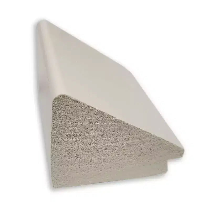 Specchio da parete a cuneo bianco senza smussatura 40" x 28"