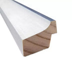 Specchio da bagno da parete Morgan 50x66 cm, senza smussatura, bianco/blu: stile moderno, cornice in legno, montaggio a parete