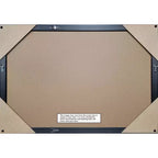 Specchio da bagno da parete Morgan 50x66 cm, senza smussatura, bianco/blu: stile moderno, cornice in legno, montaggio a parete