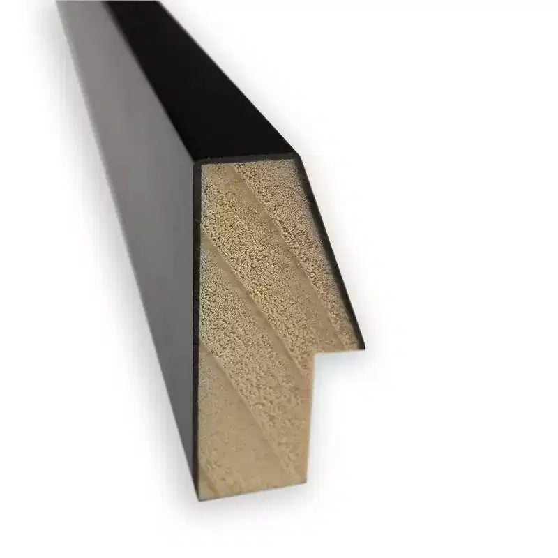 Specchio da parete per bagno Lucie Wood non smussato nero 29" x 23": Contemporaneo, da parete