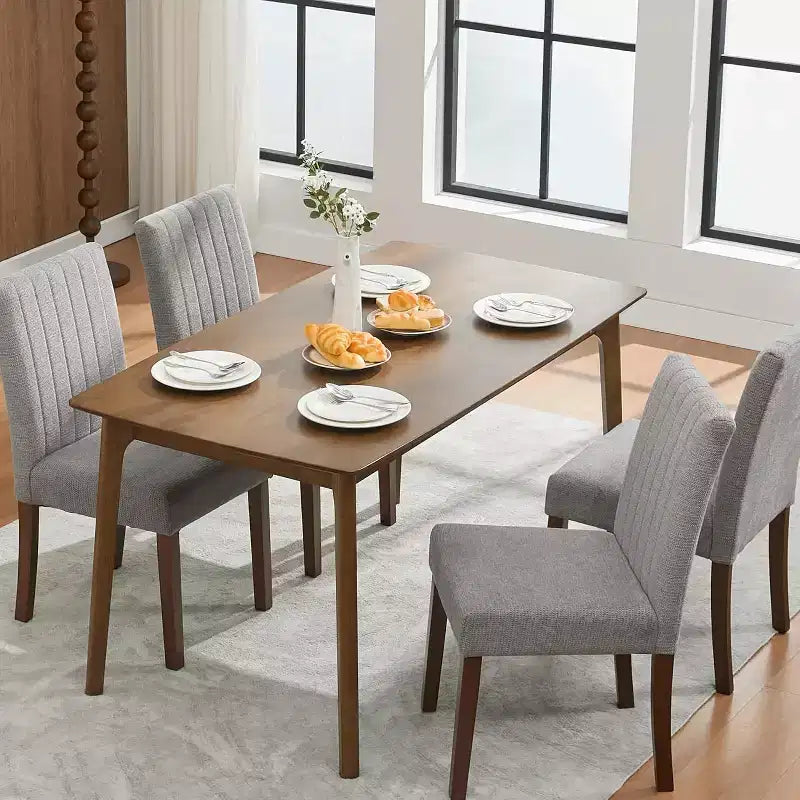 Sedie da pranzo imbottite, sedie Parsons capitonné con seduta imbottita, sedie laterali moderne in tessuto per sala da pranzo e cucina