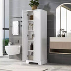 Mobiletto da appoggio Tracy Modern in legno con doppie ante e ripiani regolabili