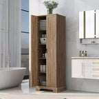 Mobiletto da appoggio Tracy Modern in legno con doppie ante e ripiani regolabili