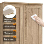 Mobiletto da appoggio Tracy Modern in legno con doppie ante e ripiani regolabili