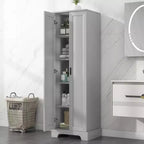 Mobiletto da appoggio Tracy Modern in legno con doppie ante e ripiani regolabili