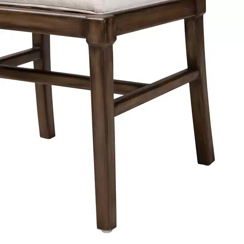Porsha Mahogany Wood and Natural Rattan Dining Chair White/Natural Brown/Walnut Brown: Stile bohémien, nessun assemblaggio richiesto