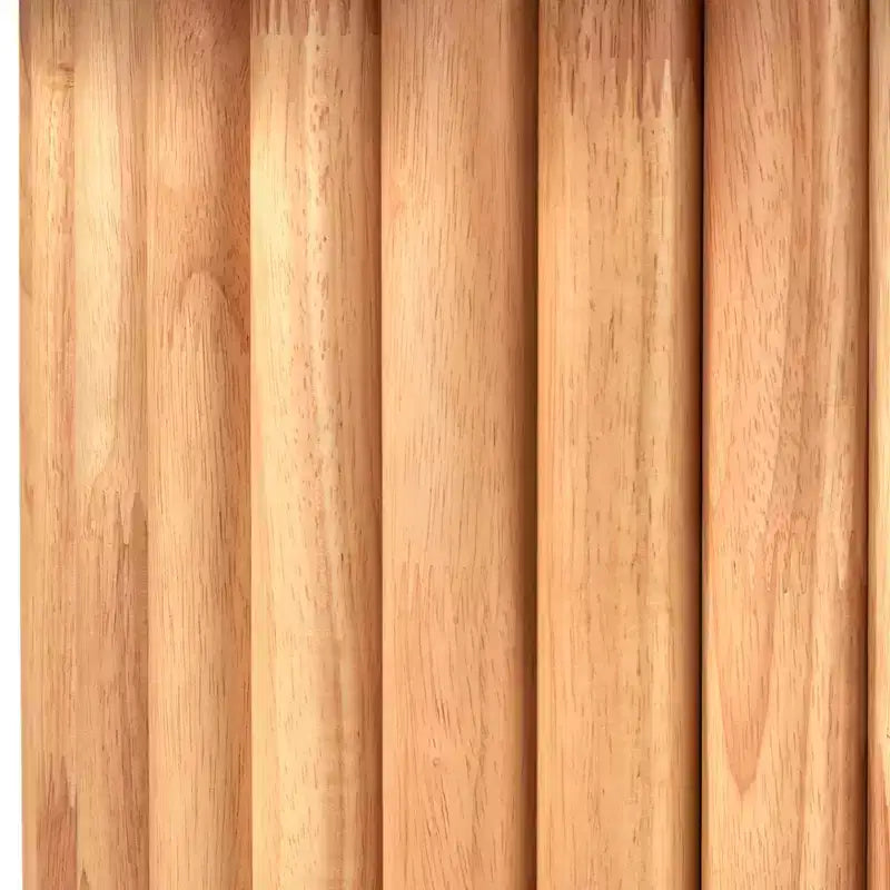 Tavolo da pranzo ovale moderno Layton in legno massello naturale