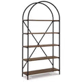 72.38" Galtbury Bookcase - Black/Brown - Signature Design by Ashley