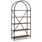 72.38" Galtbury Bookcase - Black/Brown - Signature Design by Ashley