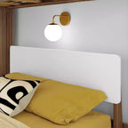 Letto a castello a L Mid-Century Modern Twin su Full, in legno massello