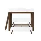 Letto a castello a L Mid-Century Modern Twin su Full, in legno massello