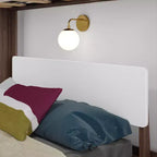 Letto a castello a L Mid-Century Modern Twin su Full, in legno massello