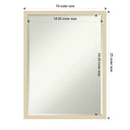 Specchio da parete per bagno Svelte Petite Bevel in legno