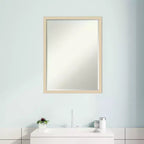 Specchio da parete per bagno Svelte Petite Bevel in legno