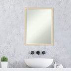 Specchio da parete per bagno Svelte Petite Bevel in legno