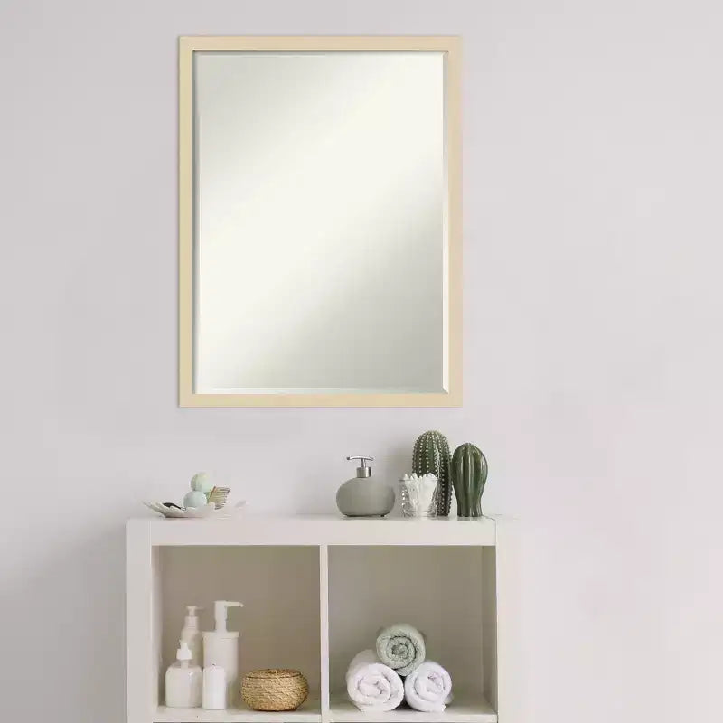 Specchio da parete per bagno Svelte Petite Bevel in legno