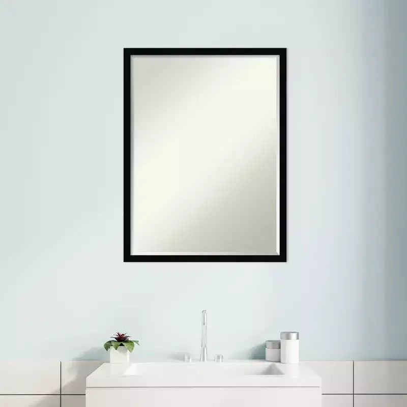 Specchio da parete per bagno Svelte Petite Bevel in legno