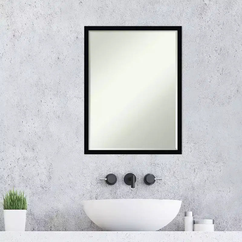 Specchio da parete per bagno Svelte Petite Bevel in legno