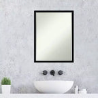 Specchio da parete per bagno Svelte Petite Bevel in legno