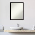 Specchio da parete per bagno Svelte Petite Bevel in legno