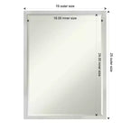 Specchio da parete per bagno Svelte Petite Bevel in legno
