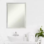 Specchio da parete per bagno Svelte Petite Bevel in legno