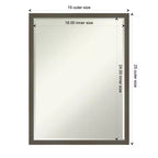 Specchio da parete per bagno Svelte Petite Bevel in legno