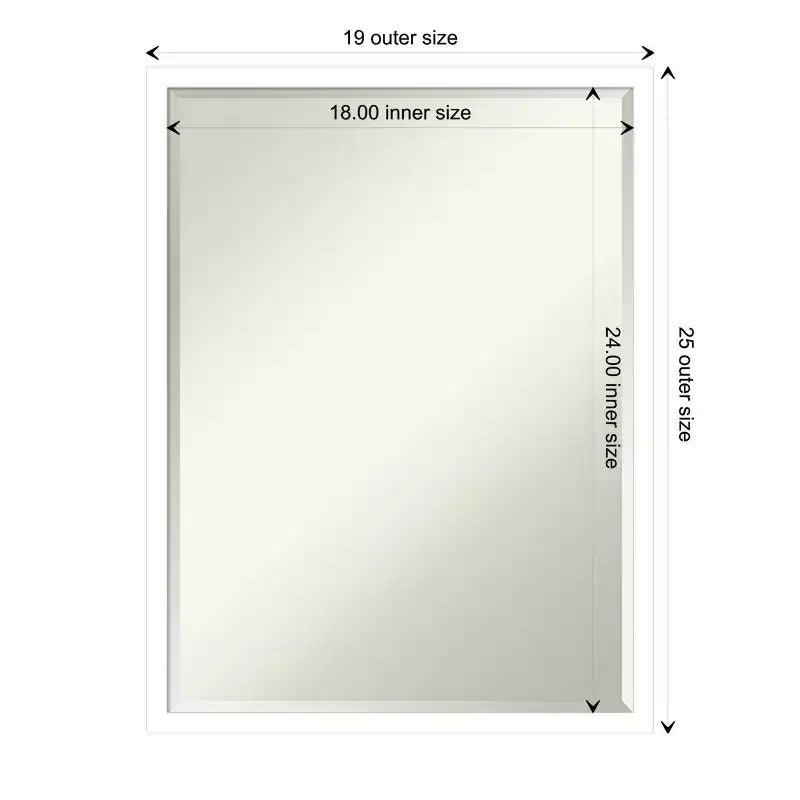 Specchio da parete per bagno Svelte Petite Bevel in legno