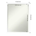 Specchio da parete per bagno Svelte Petite Bevel in legno