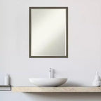 Specchio da parete per bagno Svelte Petite Bevel in legno