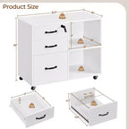 Classificatore vintage con 3 cassetti per casa e ufficio