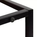 Tavolo Consolle Rettangolare Quarles in Legno, 36x10x30, Naturale e Nero