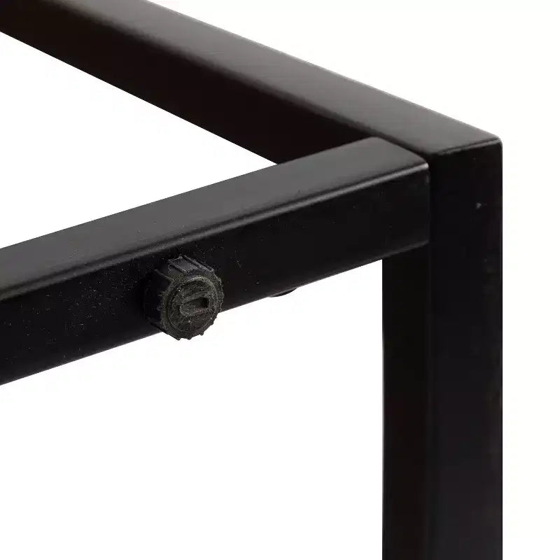 Tavolo Consolle Rettangolare Quarles in Legno, 36x10x30, Naturale e Nero
