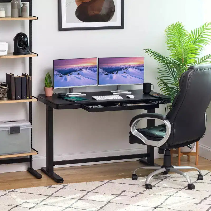 Scrivania Elettrica Regolabile in Altezza con Porta USB