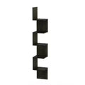 Furinno 5-Tier S-Shaped Bookshelf Corner Storage Display Bookcase,Espresso