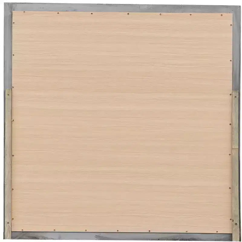 Specchio da comò classico con cornice in legno, 38" x 38"