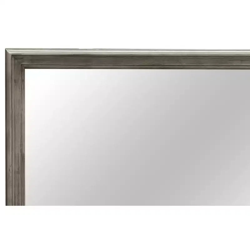 Specchio da comò classico con cornice in legno, 38" x 38"