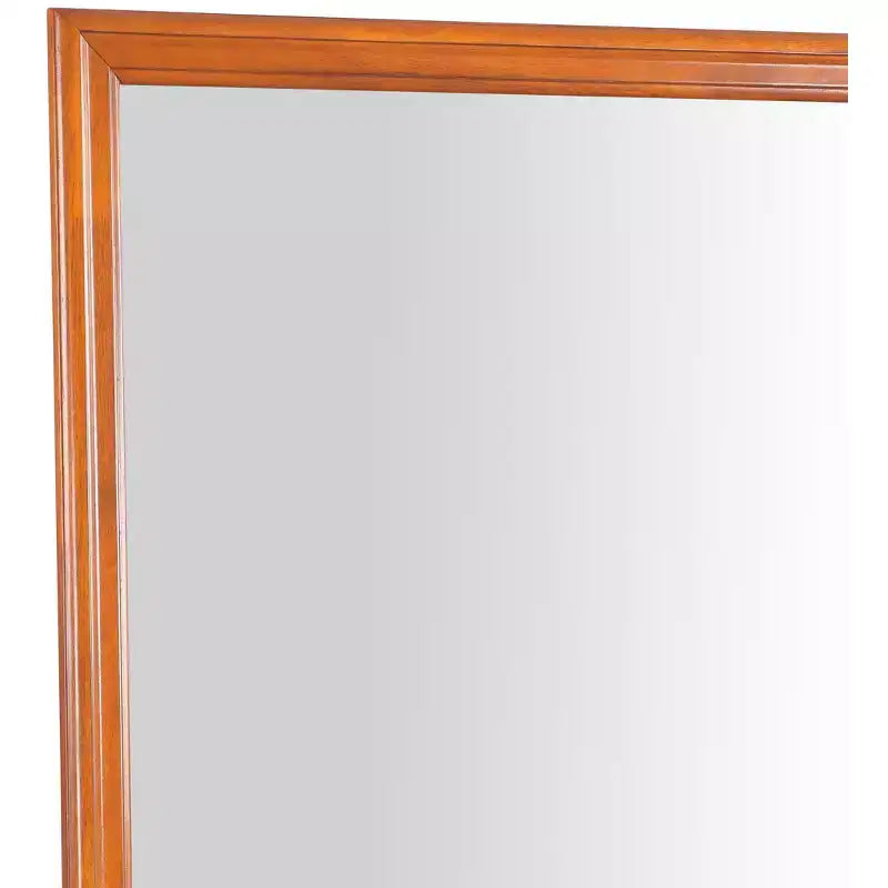 Specchio da comò classico con cornice in legno, 38" x 38"