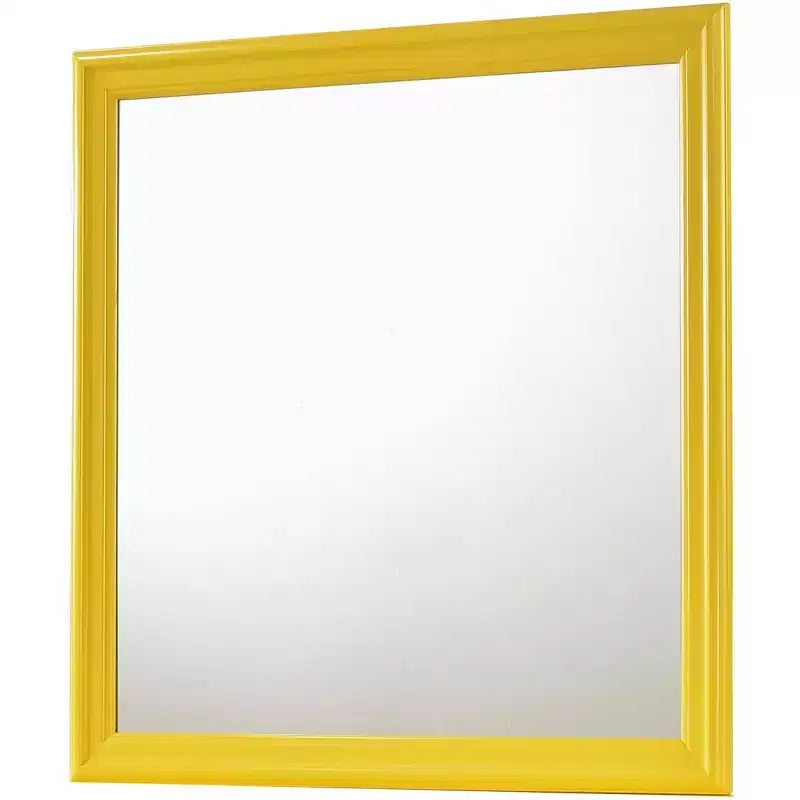 Specchio da comò classico con cornice in legno, 38" x 38"